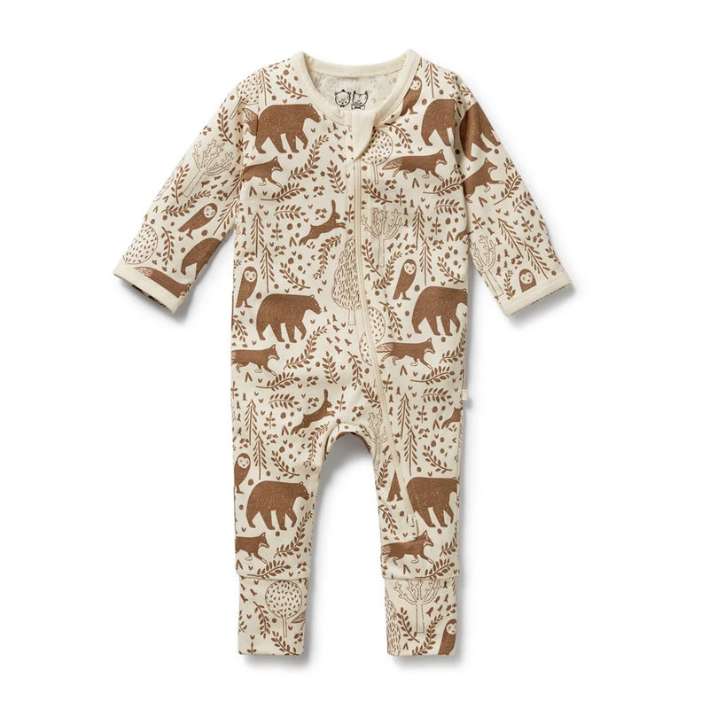 WILSON & FRENCHY ORGANIC WINTER FOREST ZIPSUIT