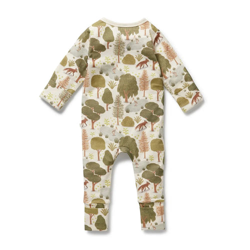 WILSON & FRENCHY ORGANIC LITTLE TREES ZIPSUIT