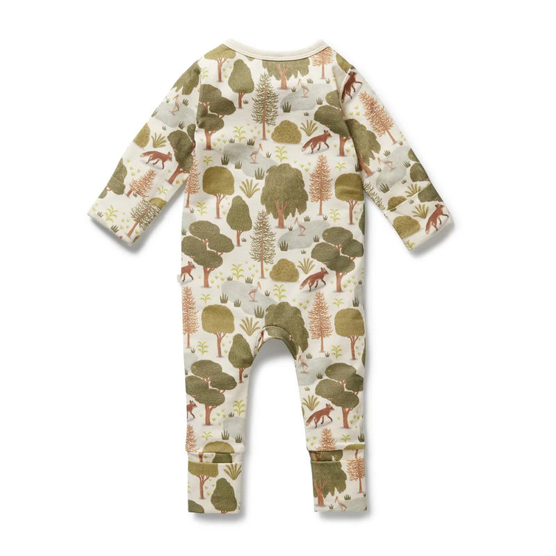 WILSON & FRENCHY ORGANIC LITTLE TREES ZIPSUIT