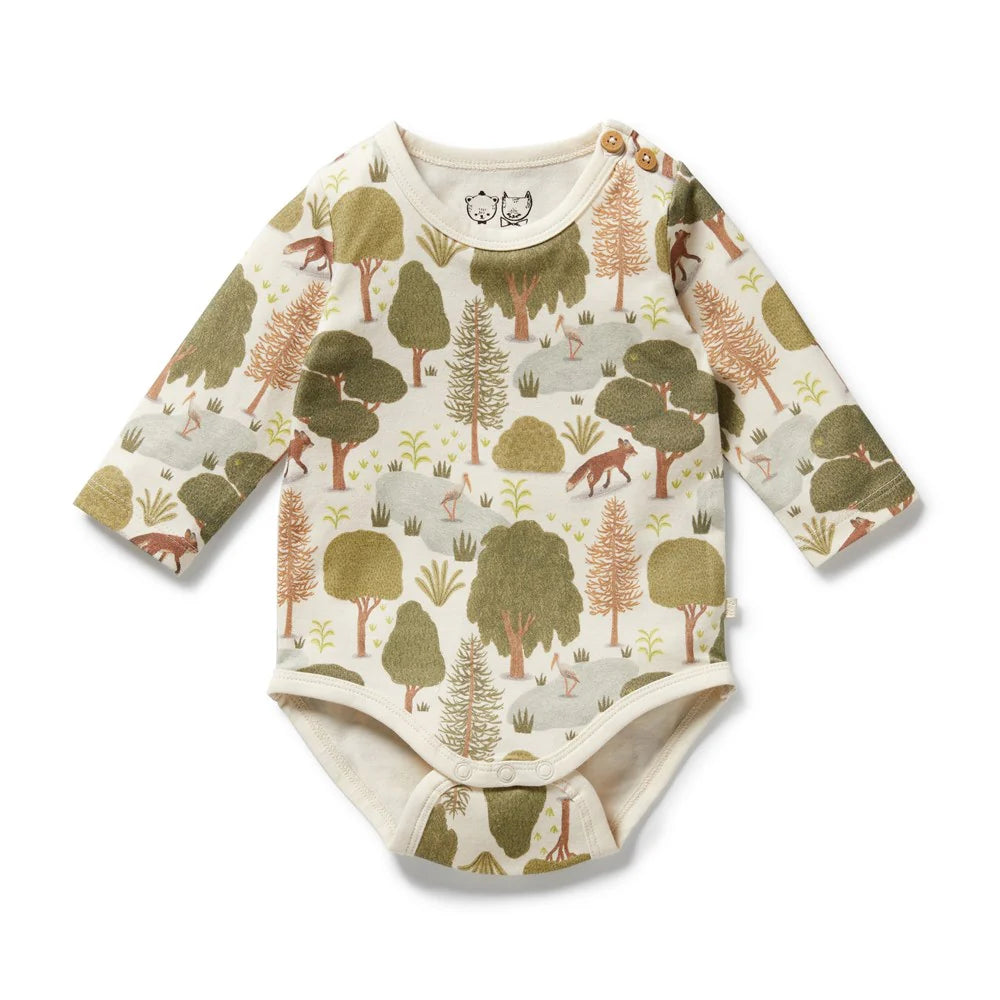 WILSON & FRENCHY ORG LITTLE TREES BODYSUIT