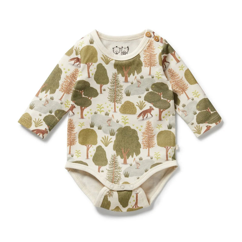 WILSON & FRENCHY ORG LITTLE TREES BODYSUIT
