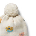 WILSON & FRENCHY FLOWER POP ORGANIC KNITTED JACQUARD HAT