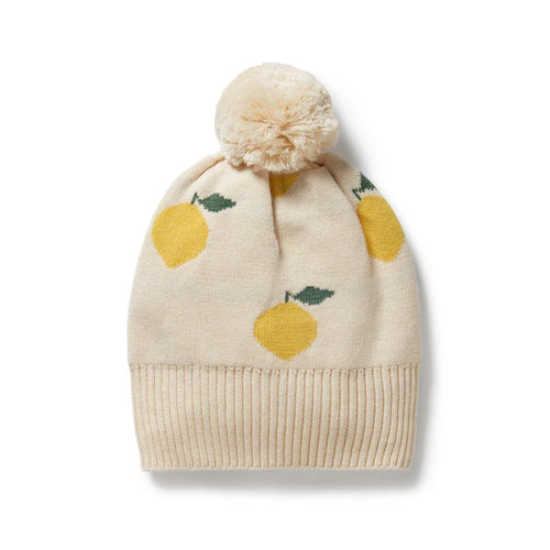 WILSON & FRENCHY ORG KNITTED JACQUARD HAT LEMMONY
