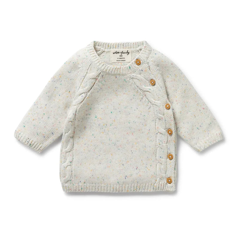 WILSON & FRENCHY ORG HUNDREDS & THOUSANDS KNIT KIMONO CARDIGAN