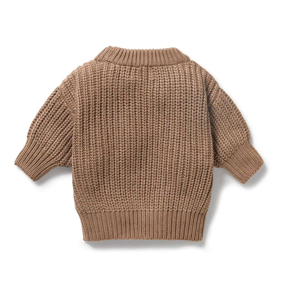 WILSON & FRENCHY ORG KNIT JUMPER COCO SPECKLE