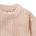 WILSON & FRENCHY ORG KNIT JUMPER FAIRY FLOSS