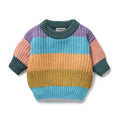 WILSON & FRENCHY ORGANIC RAINBOW KNIT JUMPER