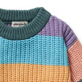 WILSON & FRENCHY ORGANIC RAINBOW KNIT JUMPER