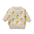 WILSON & FRENCHY ORG KNITTED JACQUARD JUMPER LEMONY