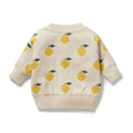 WILSON & FRENCHY ORG KNITTED JACQUARD JUMPER LEMONY