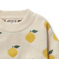 WILSON & FRENCHY ORG KNITTED JACQUARD JUMPER LEMONY