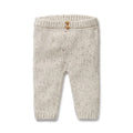 WILSON & FRENCHY ORG KNIT LEGGING COOKIE & CREAM