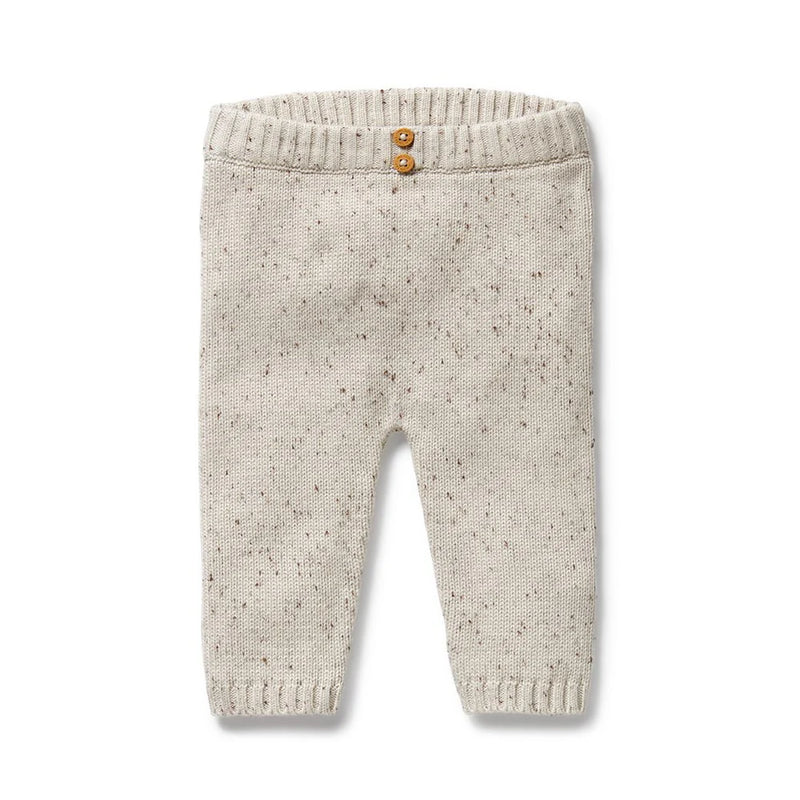 WILSON & FRENCHY ORG KNIT LEGGING COOKIE & CREAM