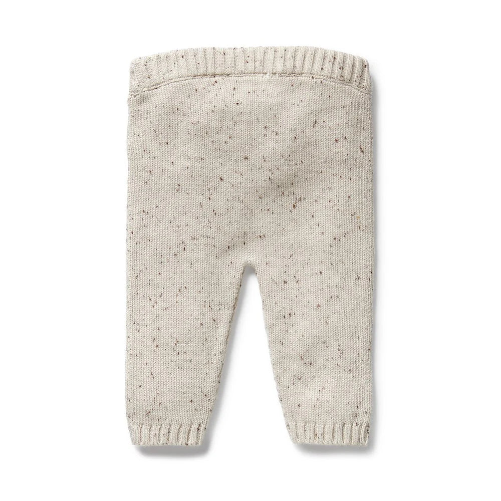 WILSON & FRENCHY ORG KNIT LEGGING COOKIE & CREAM