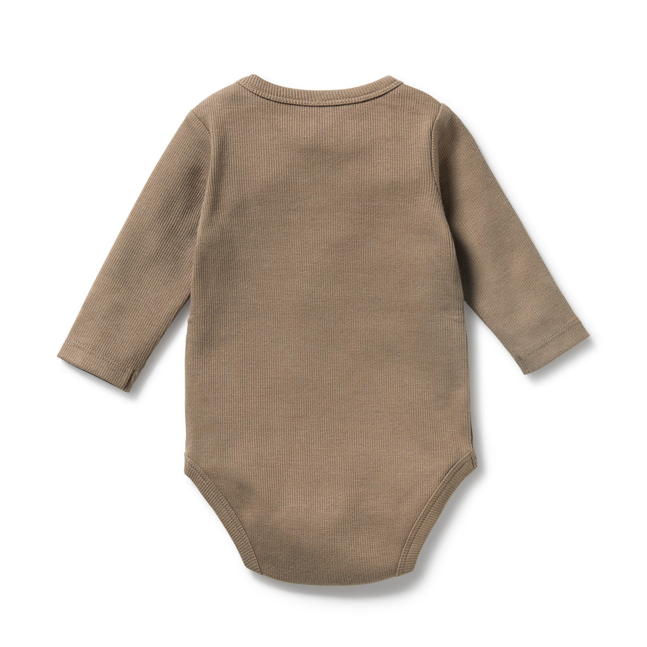 WILSON & FRENCHY ORG WALNUT RIB BODYSUIT