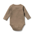 WILSON & FRENCHY ORG WALNUT RIB BODYSUIT