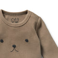 WILSON & FRENCHY ORG WALNUT RIB BODYSUIT