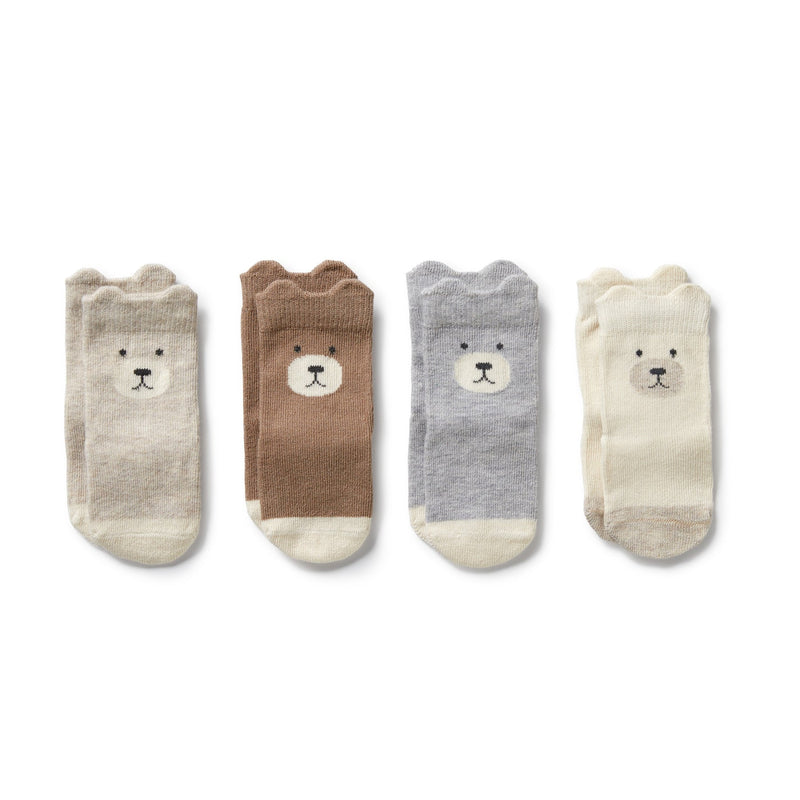 WILSON & FRENCHY SOX IN A BOX - BUTTERMILK/OAT/CLOUD/WALNUT