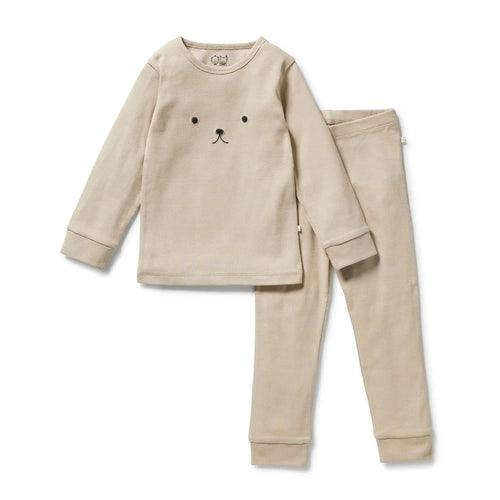 WILSON & FRENCHY BISCUIT ORGANIC RIB LS PYJAMAS