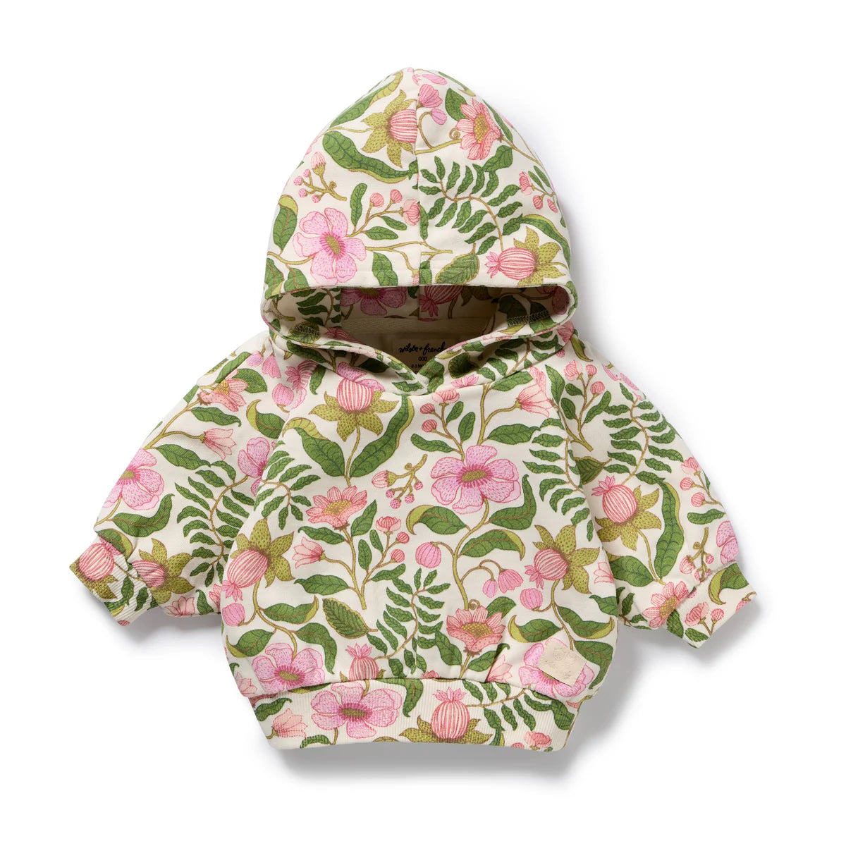 WILSON & FRENCHY MA FLEUR ORGANIC HOODED TERRY SWEAT