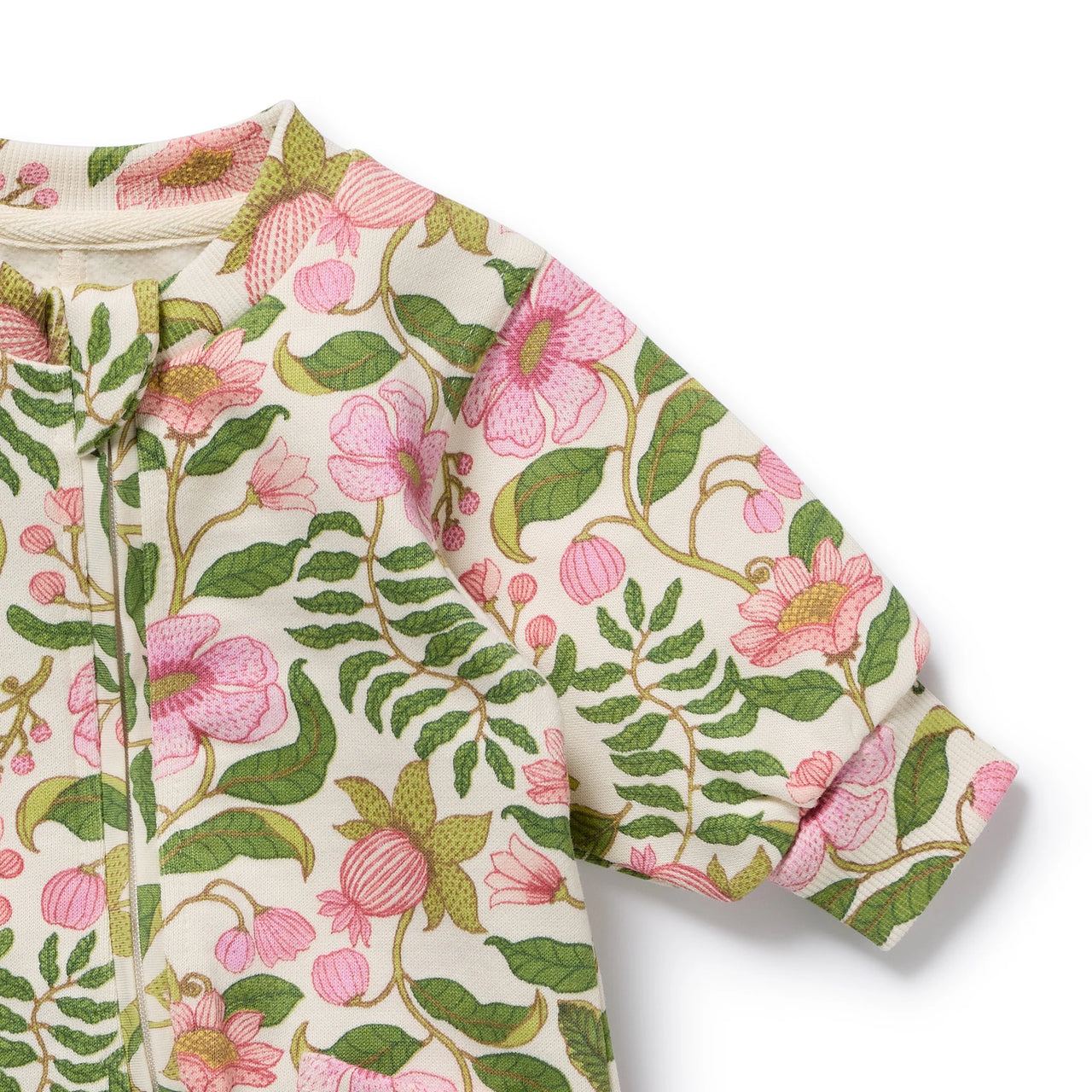 WILSON & FRENCHY MA FLEUR ORGANIC TERRY GROWSUIT