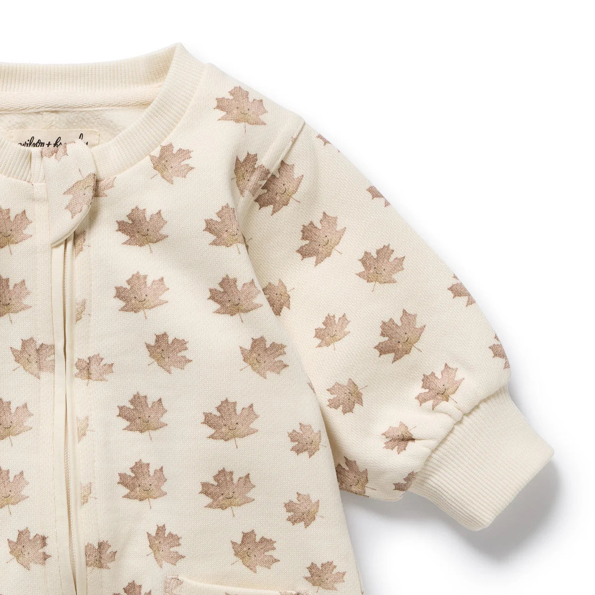 WILSON & FRENCHY AUTUMN PLAY ORGANIC TERRY GROWSUIT