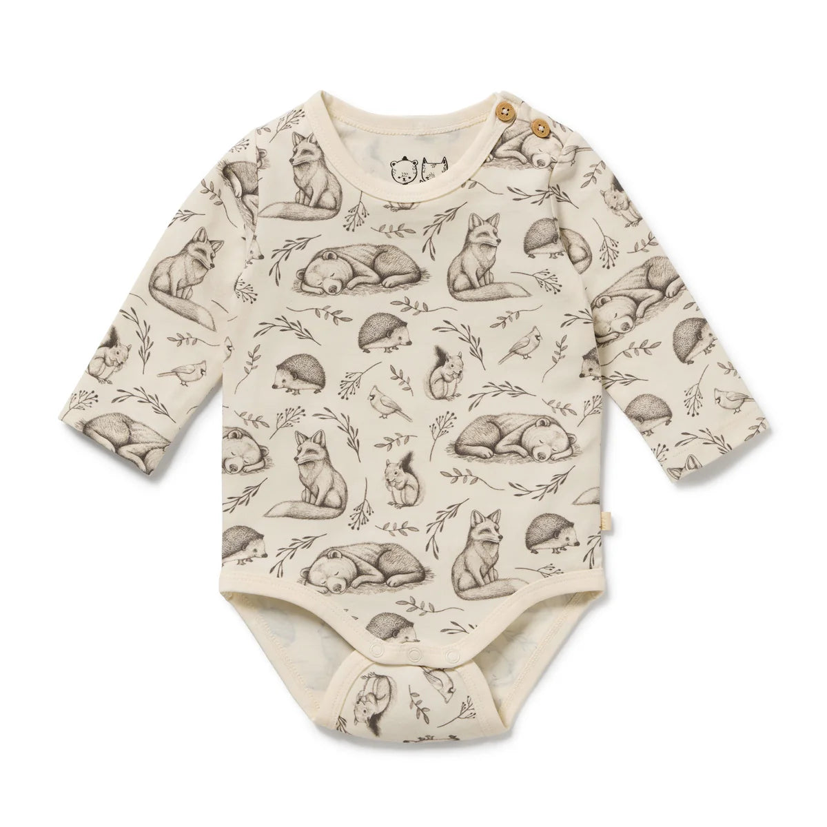 WILSON & FRENCHY FOXGLOVE FOREST ORGANIC BODYSUIT