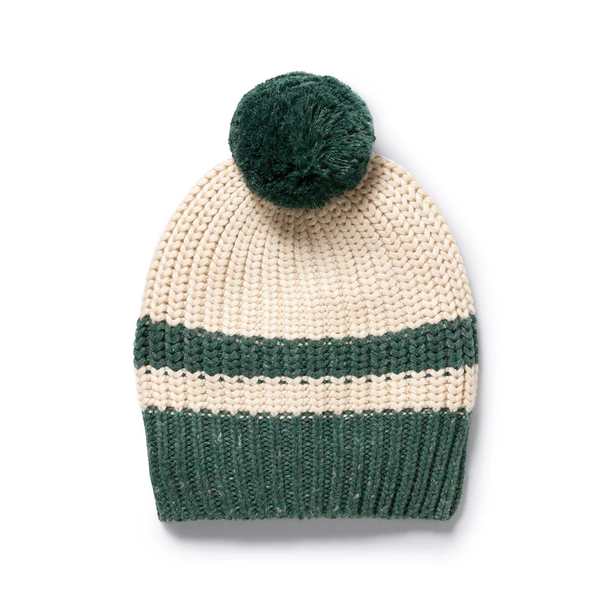 WILSON & FRENCHY CLOVER ORGANIC KNITTED STRIPE HAT
