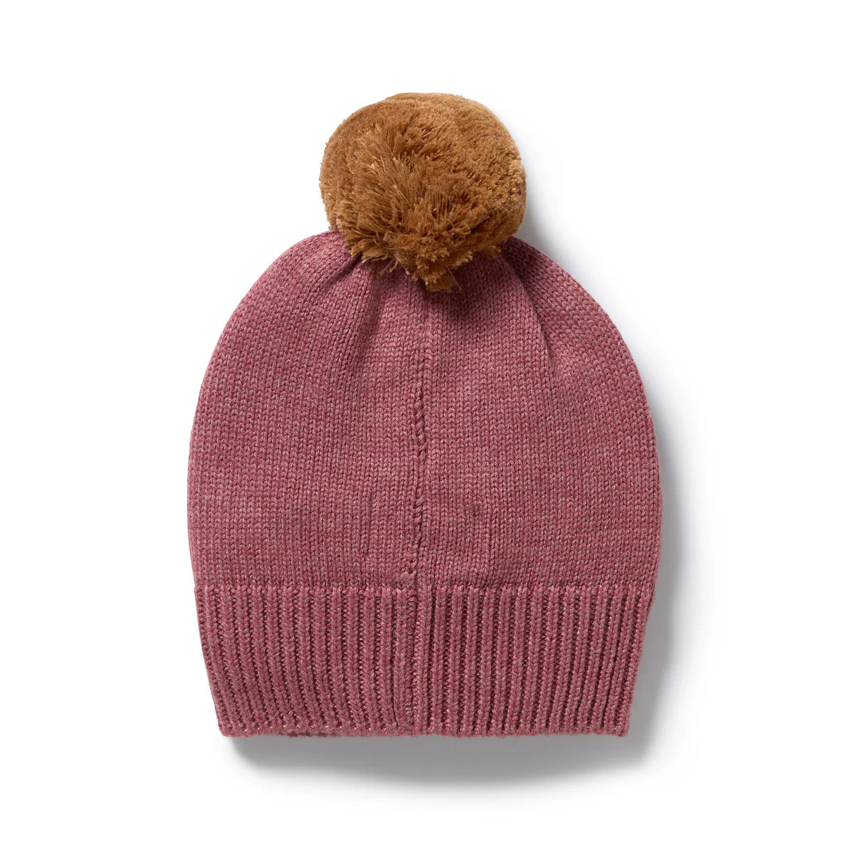 WILSON & FRENCHY RHUBARB ORGANIC KNITTED BAUBLE HAT
