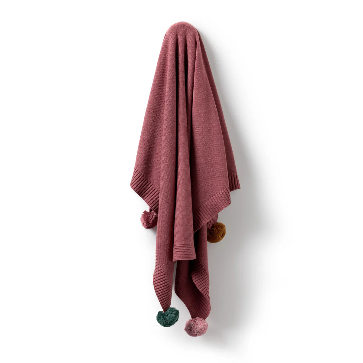WILSON & FRENCHY RHUBARB ORGANIC KNITTED BLANKET