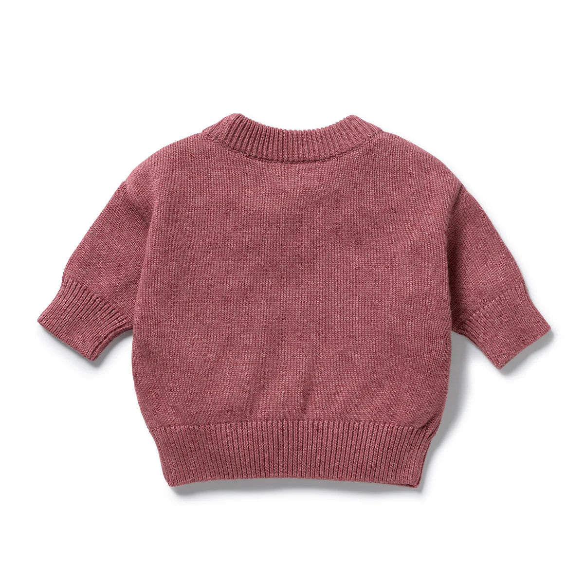 WILSON & FRENCHY RHUBARB ORGANIC KNITTED BAUBLE JUMPER