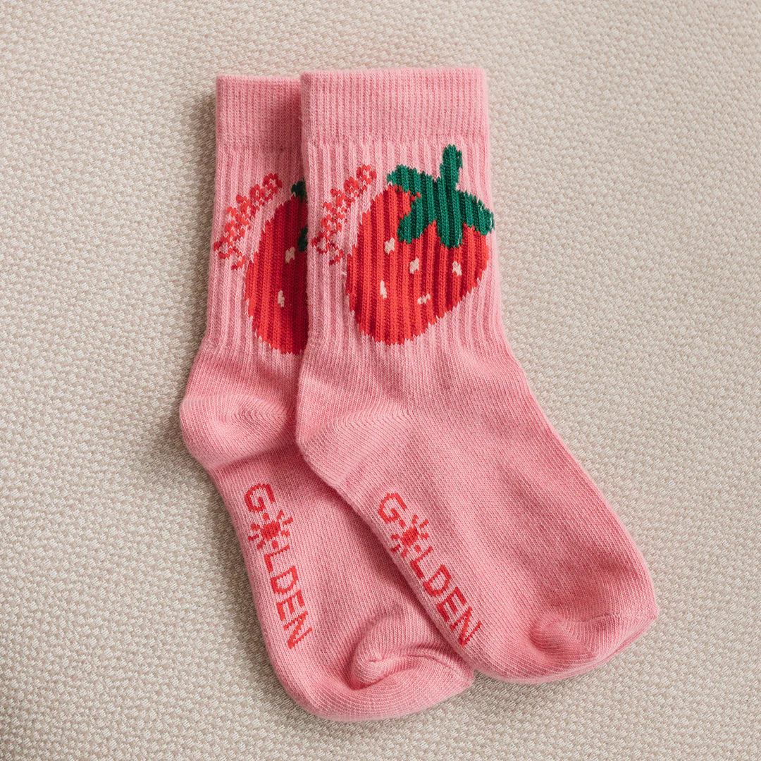 GOLDEN CHILDREN STRAWBERRY CAKE SOCKS