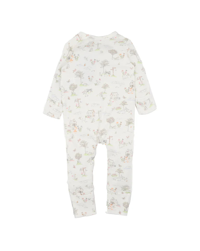 BEBE BEATRICE ORGANIC LS ZIPSUIT”