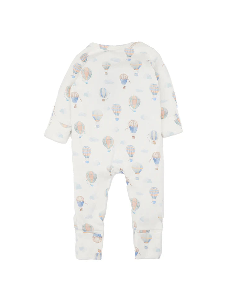 BEBE SKY HIGH ORGANIC LS ZIPSUIT