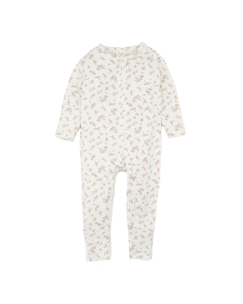 BEBE ROSIE ECOCOSY LONG SLEEVE ZIPSUIT