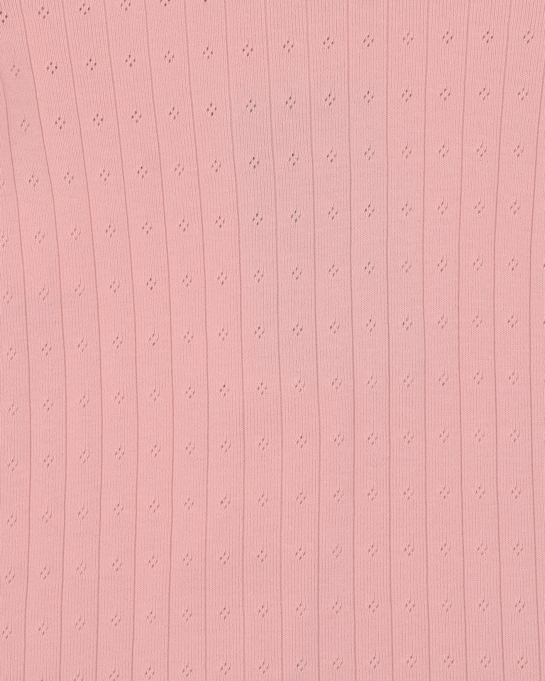 BEBE BLOSSOM ORGANIC POINTELLE SS ZIPSUIT