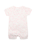 BEBE EVIE TOILE PRINT SS WRAP ROMPER