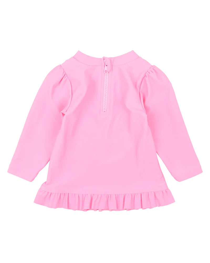 MINIHAHA GIRLS PINK RASH TOP