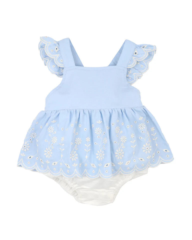 BEBE ZARA EMBROIDERED OVERLAY DRESS