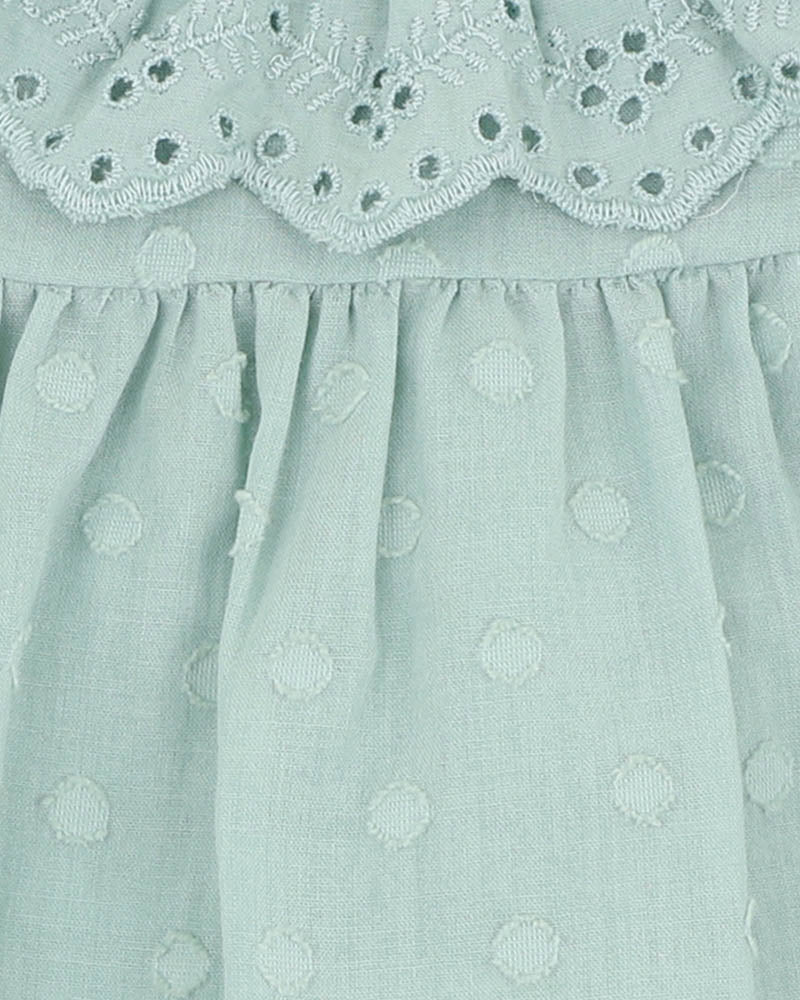 BEBE ANYA DOBBY OVERLAY DRESS