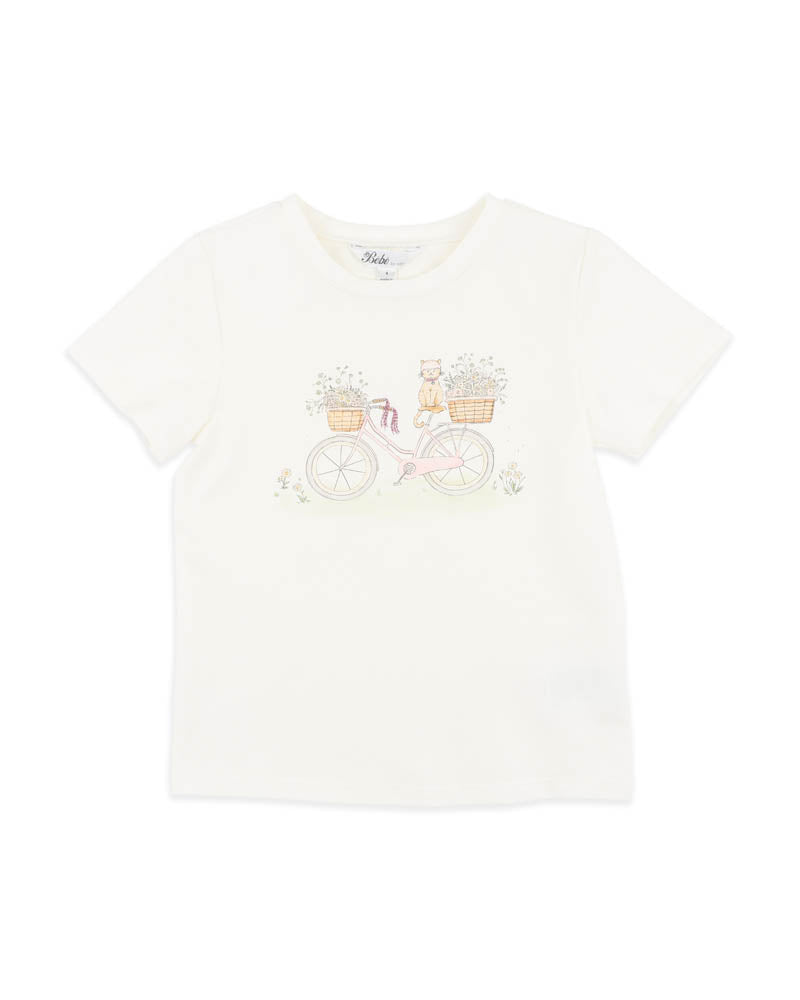 BEBE TESS BICYCLE TEE (3-5YRS)