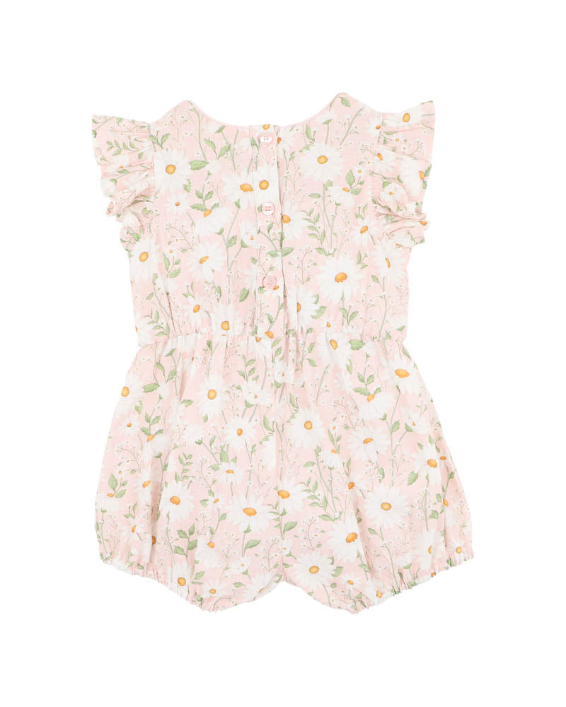 BEBE TESS WOVEN ROMPER
