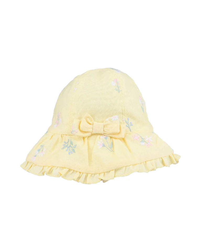 BEBE BONNIE EMBROIDERED SUNHAT