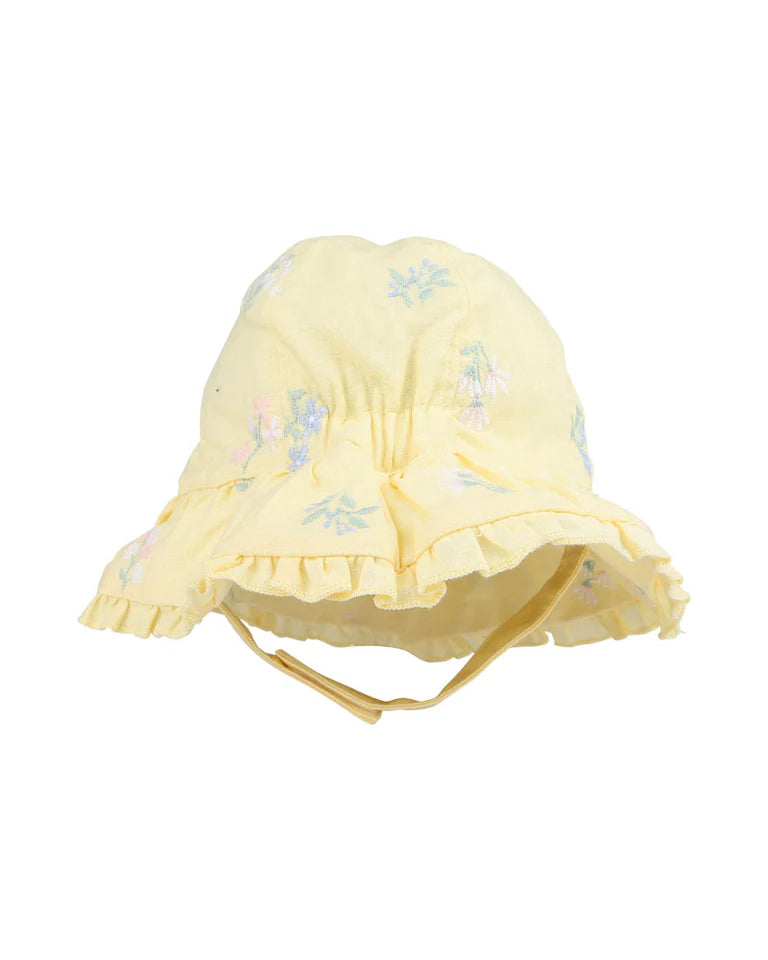 BEBE BONNIE EMBROIDERED SUNHAT