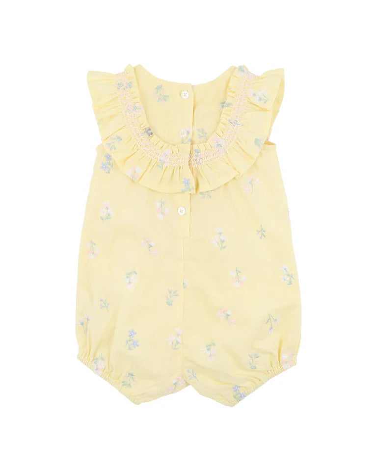 BEBE BONNIE EMBROIDERED ROMPER