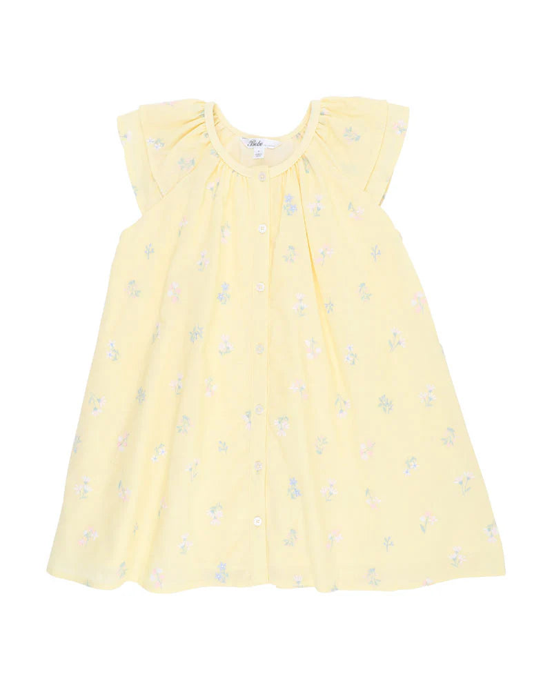 BEBE BONNIE EMBROIDERED DRESS 3-7YRS