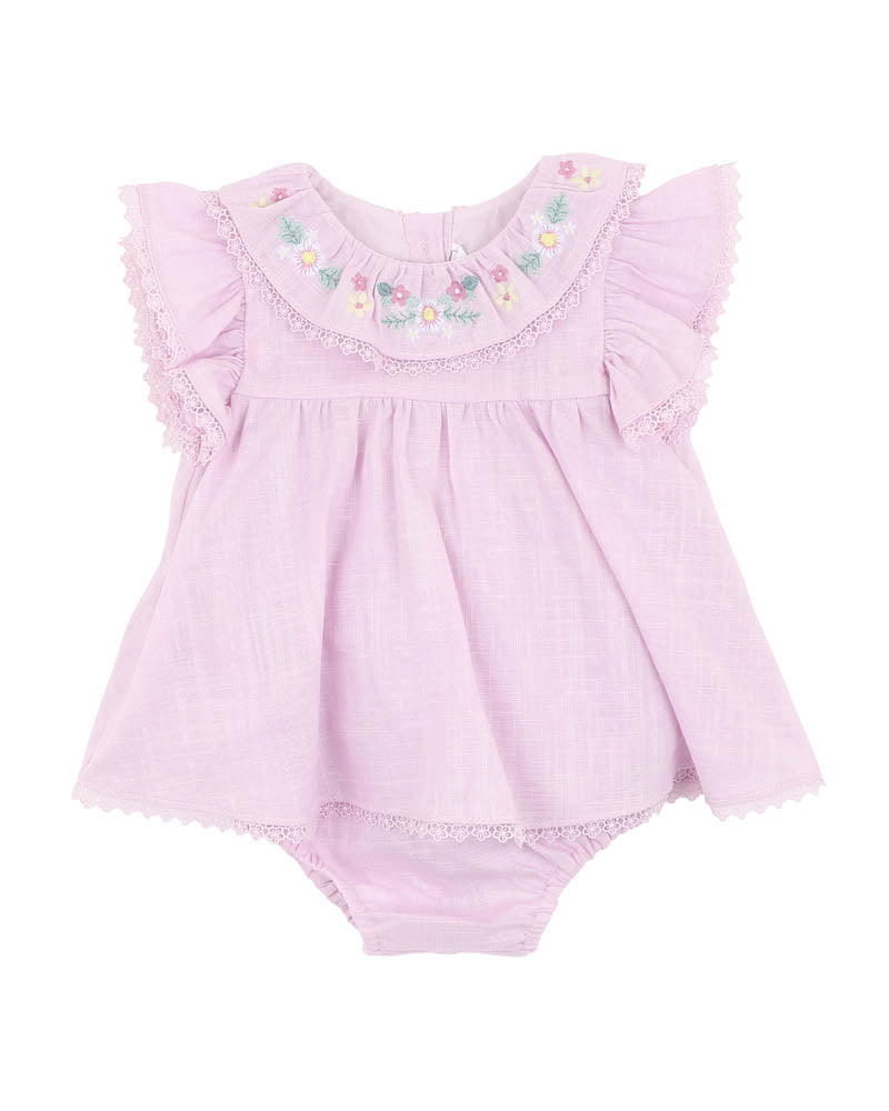 BEBE MADELYN EMBROIDERED OVERLAY BODYSUIT