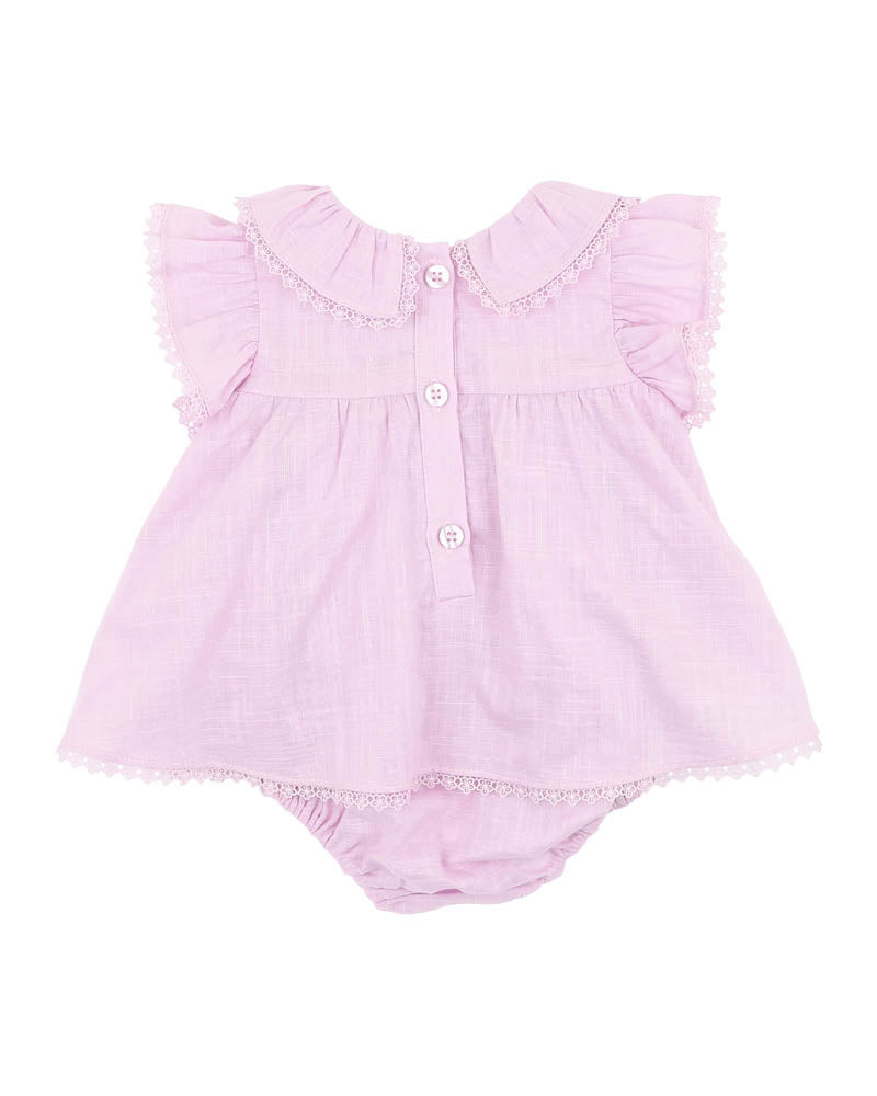 BEBE MADELYN EMBROIDERED OVERLAY BODYSUIT