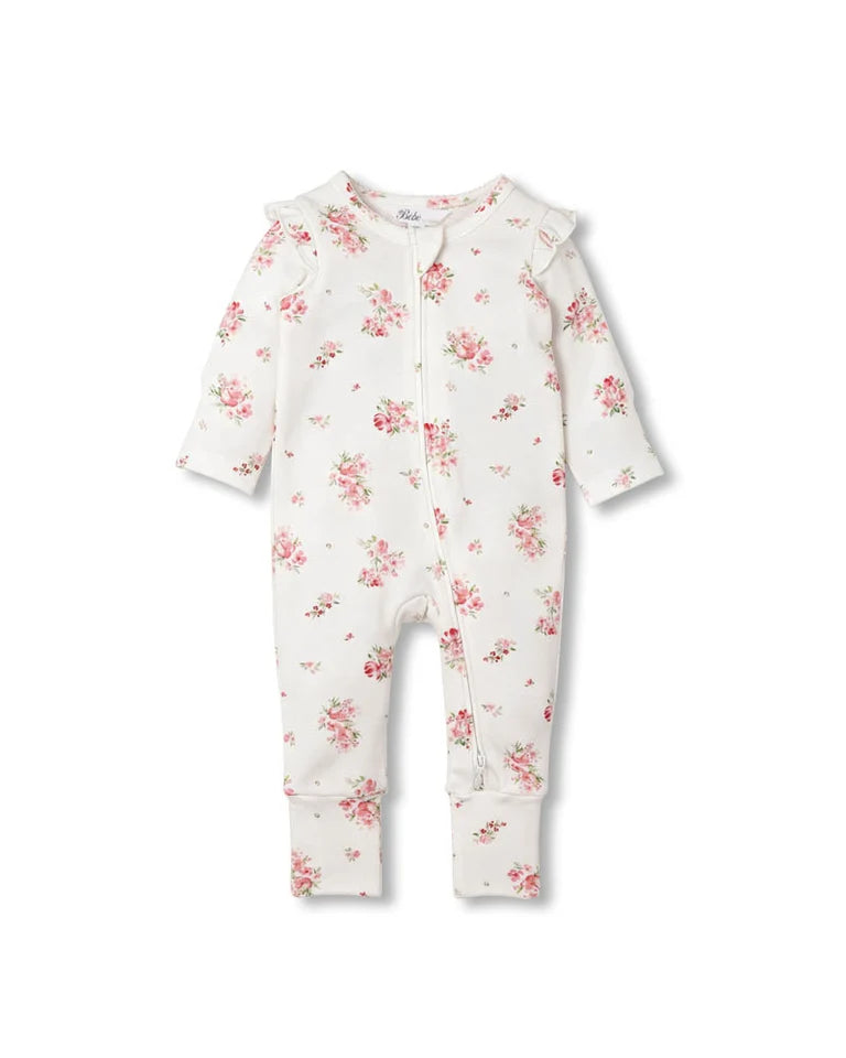 BEBE CHELSEA ORGANIC LS ZIPSUIT