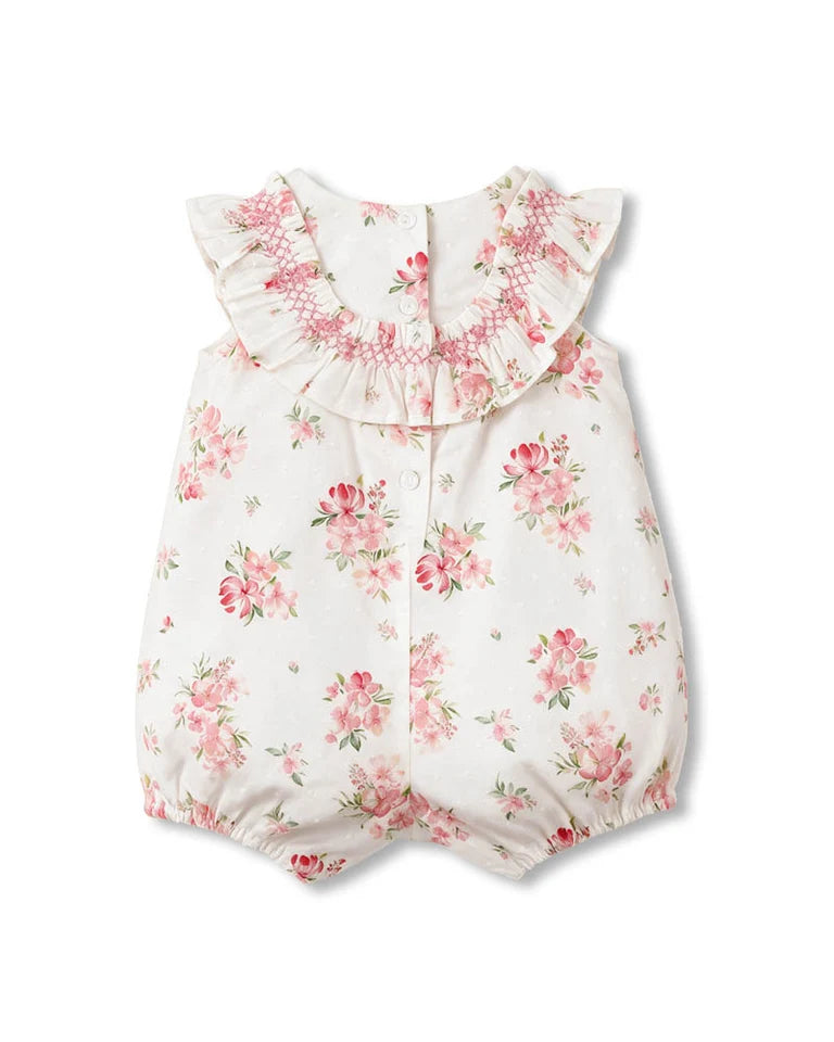 BEBE CHELSEA FRILL YOKE ROMPER